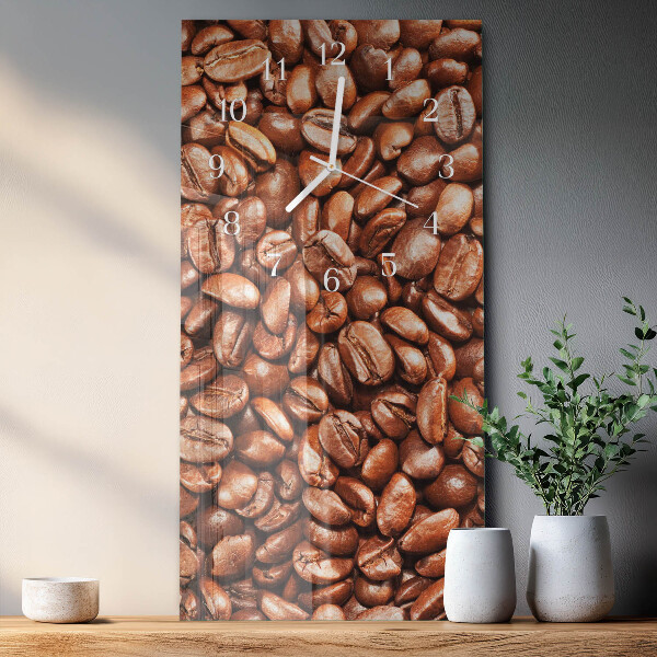 Vertical wall clock Coffee Beans
