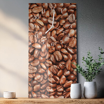 Vertical wall clock Coffee Beans