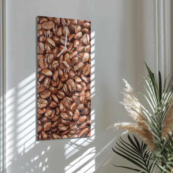 Vertical wall clock Coffee Beans