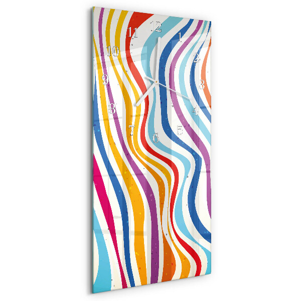 Vertical wall clock Waves