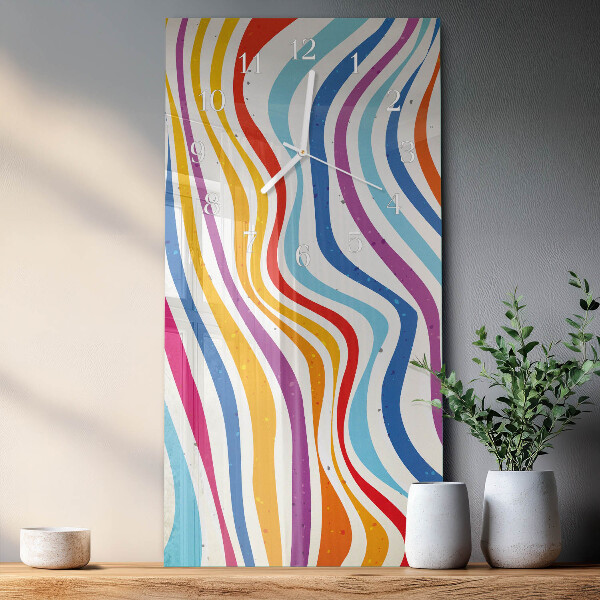 Vertical wall clock Waves