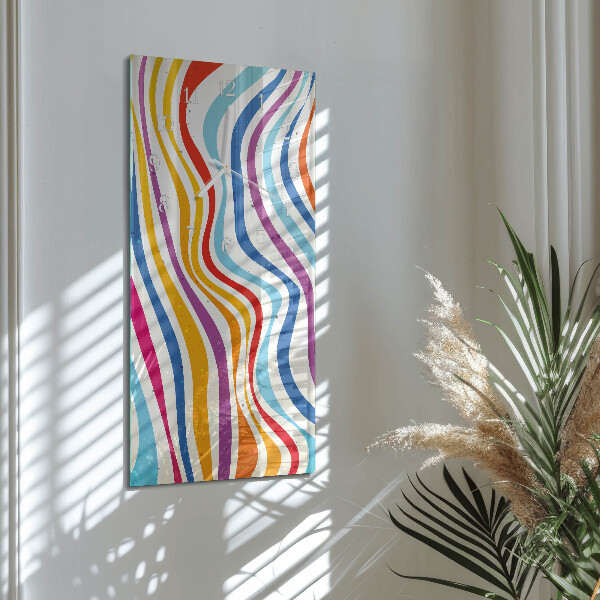 Vertical wall clock Waves