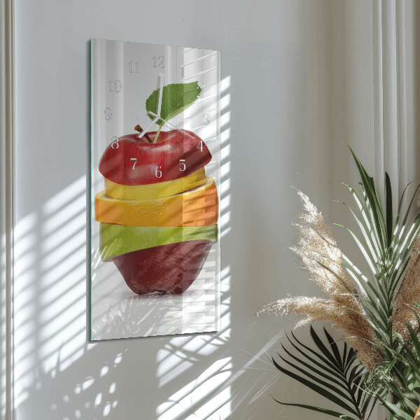 Vertical wall clock Fruit
