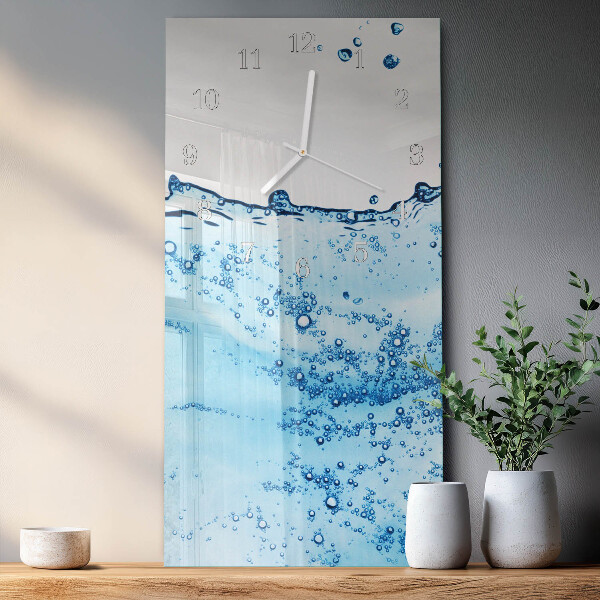Vertical wall clock Water