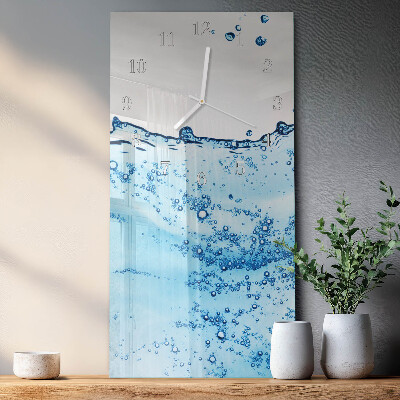 Vertical wall clock Water