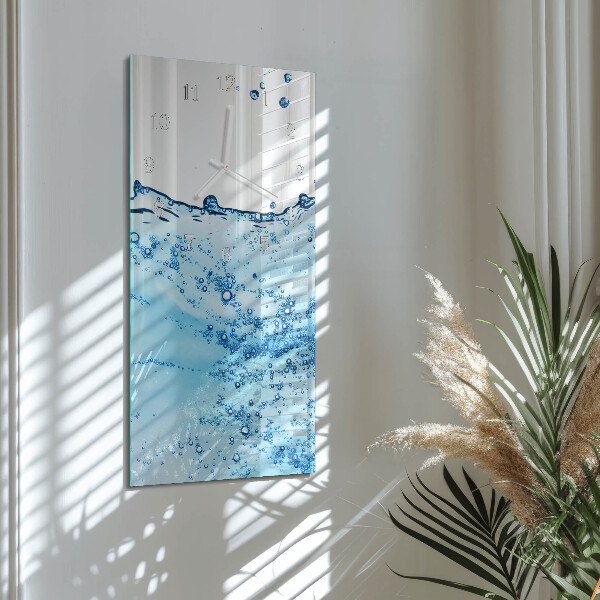 Vertical wall clock Water