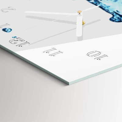 Vertical wall clock Water