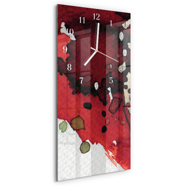 Vertical wall clock Stains