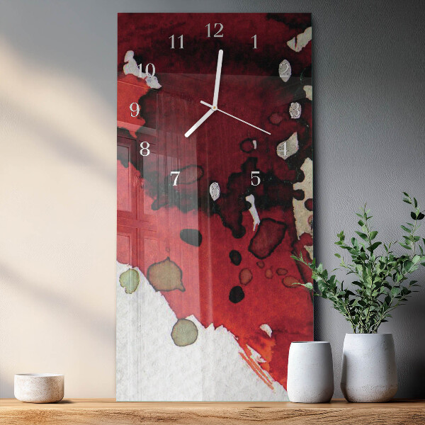 Vertical wall clock Stains