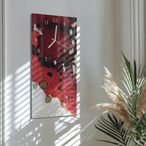 Vertical wall clock Stains