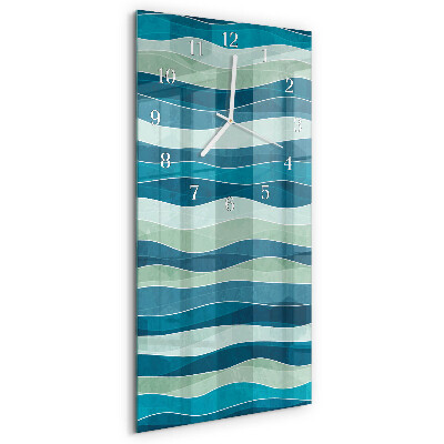 Vertical wall clock Waves