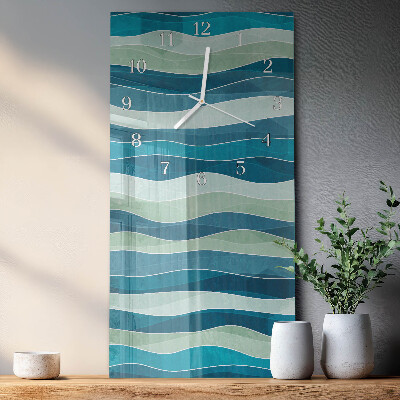 Vertical wall clock Waves