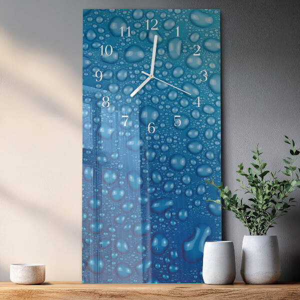 Vertical wall clock Drop of Water