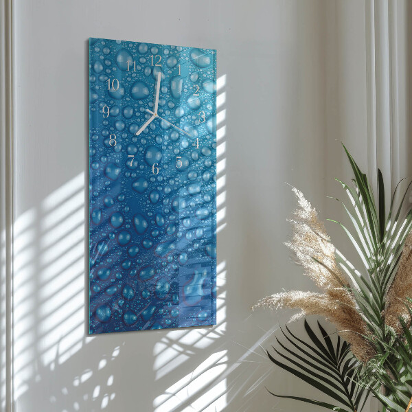 Vertical wall clock Drop of Water