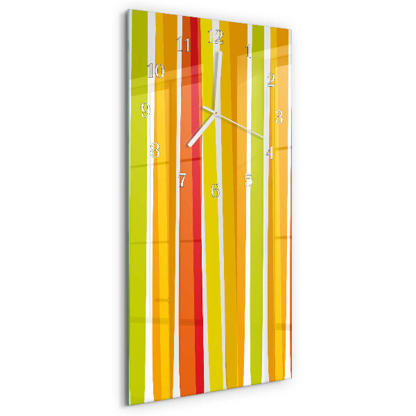 Vertical wall clock Stripes