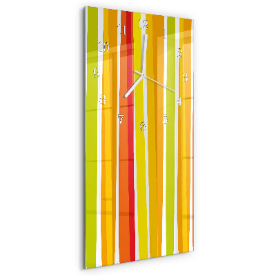 Vertical wall clock Stripes