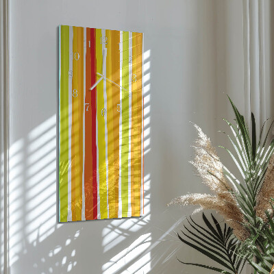 Vertical wall clock Stripes