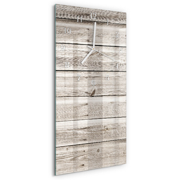 Vertical wall clock Wooden Strips