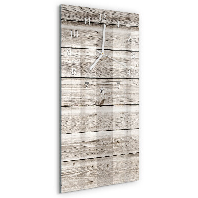 Vertical wall clock Wooden Strips
