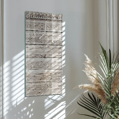 Vertical wall clock Wooden Strips