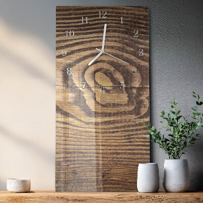 Vertical wall clock Wood