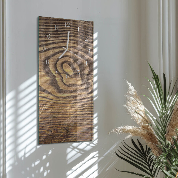 Vertical wall clock Wood