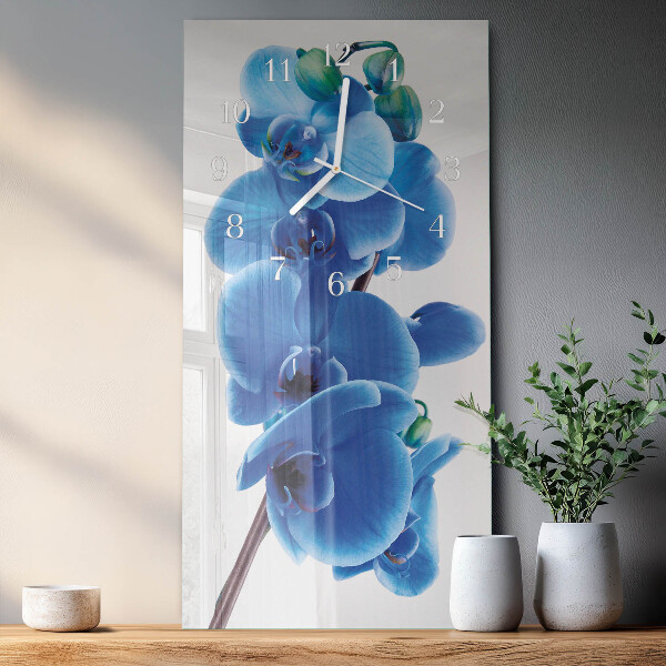 Vertical wall clock Orchid
