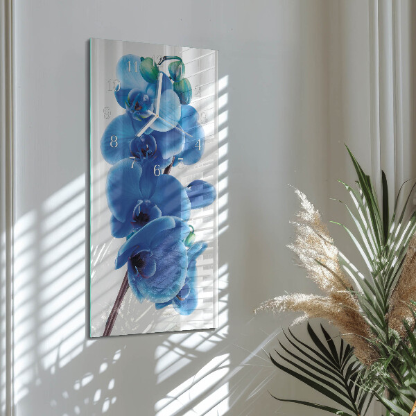Vertical wall clock Orchid
