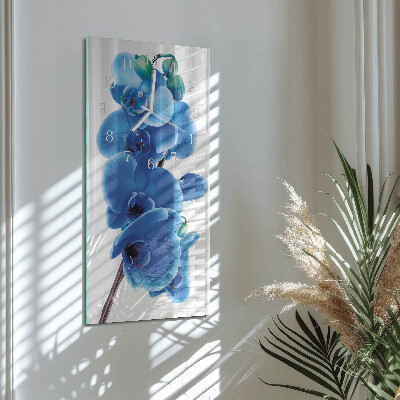 Vertical wall clock Orchid
