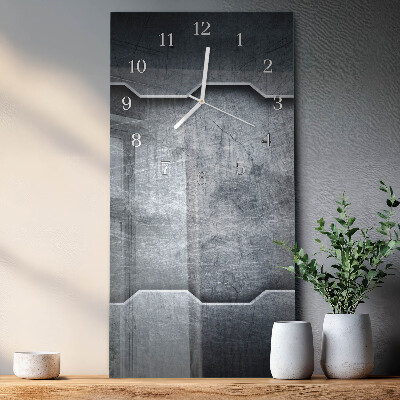 Vertical wall clock Metal