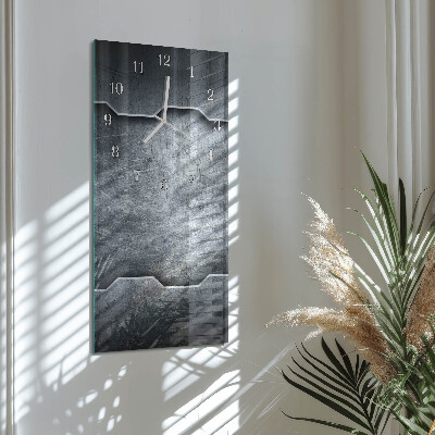 Vertical wall clock Metal