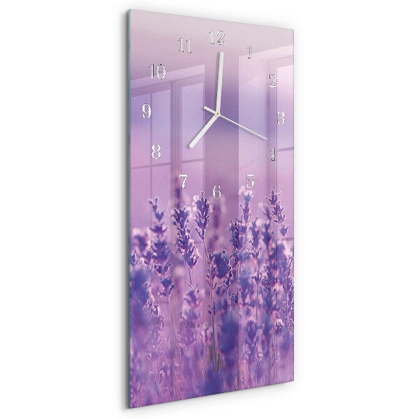 Vertical wall clock Lavender