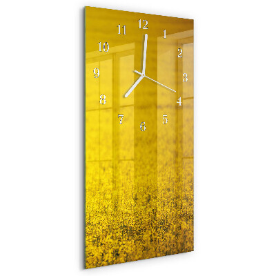 Vertical wall clock Field of Flowers