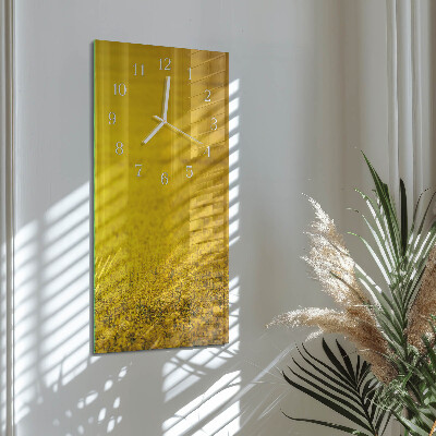 Vertical wall clock Field of Flowers