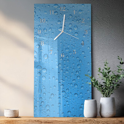 Vertical wall clock Drop of Water