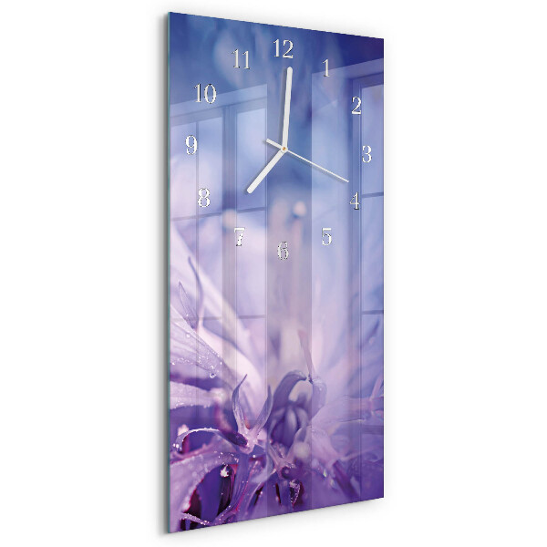 Vertical wall clock Flower