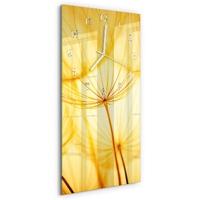 Vertical wall clock Flower
