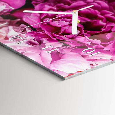 Vertical wall clock Peony