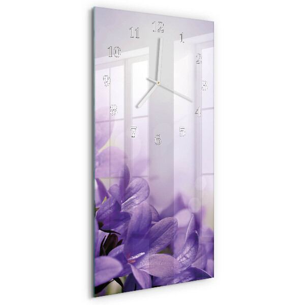 Vertical wall clock Flower