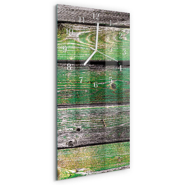 Vertical wall clock Wooden Boards