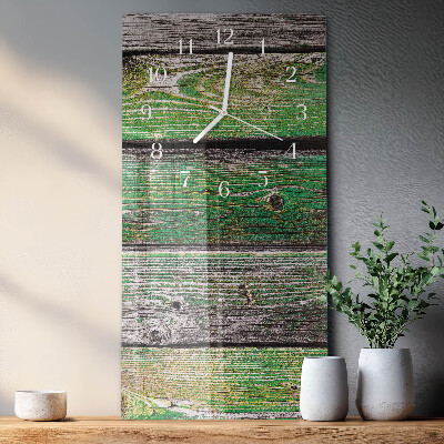 Vertical wall clock Wooden Boards
