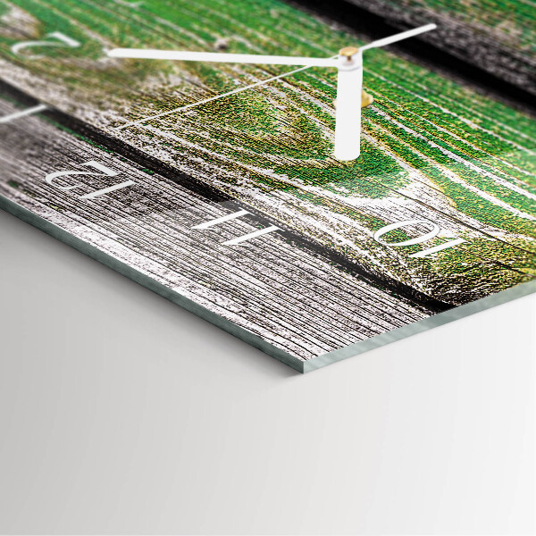 Vertical wall clock Wooden Boards