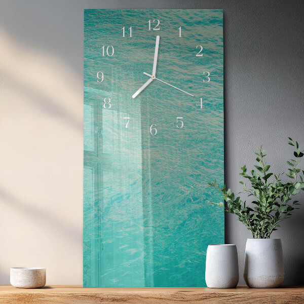 Vertical wall clock Water