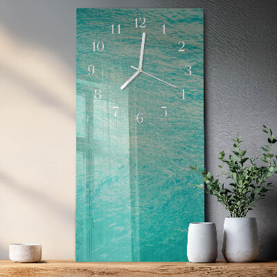 Vertical wall clock Water
