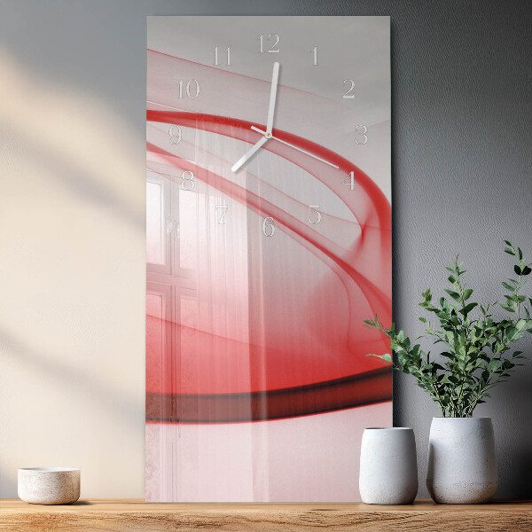 Vertical wall clock Abstract Lines