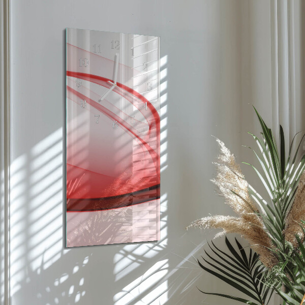 Vertical wall clock Abstract Lines