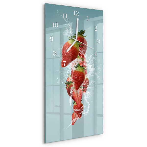 Vertical wall clock Strawberry