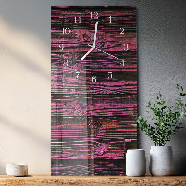Vertical wall clock Wooden Panels