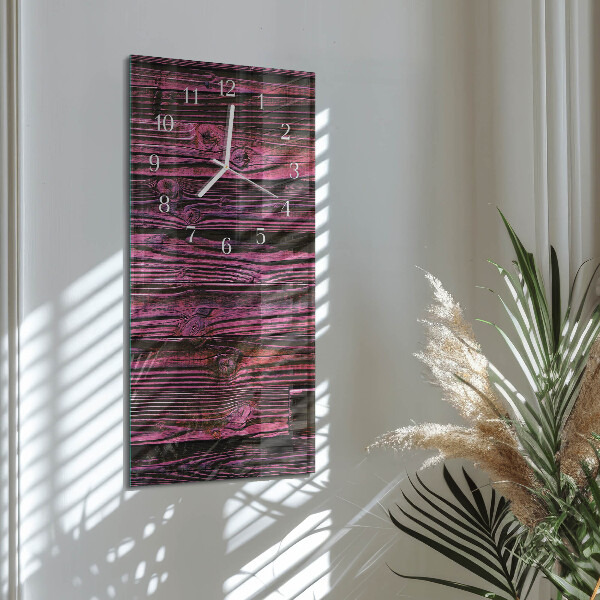 Vertical wall clock Wooden Panels