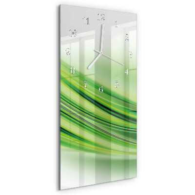 Vertical wall clock Abstract Art